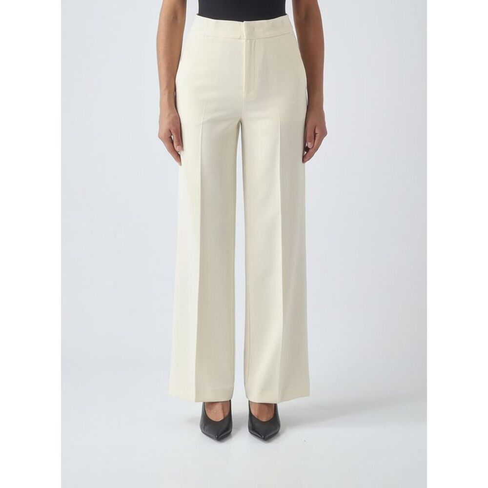 Twinset Women Twinset High-Waisted Wide Leg Viscose Blend Trousers